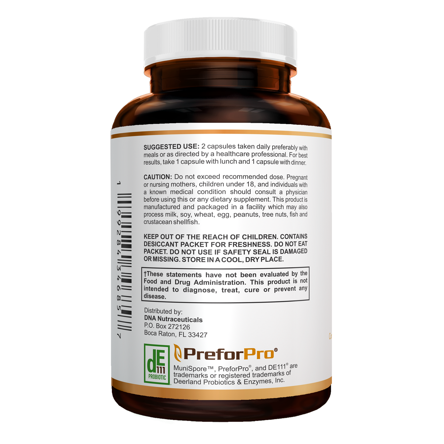Gut Gold Pre/Pro/Postbiotics 120 Capsules