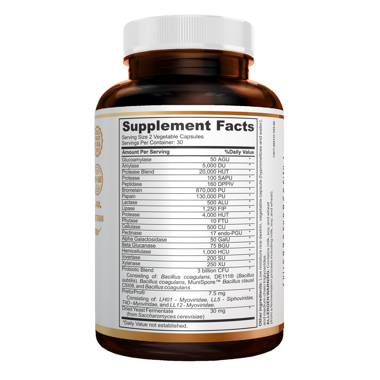 Gut Gold Pre/Pro/Postbiotics 120 Capsules